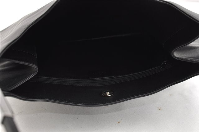 Authentic GUCCI Vintage Shoulder Hand Bag Leather 0013167 Black 1861G