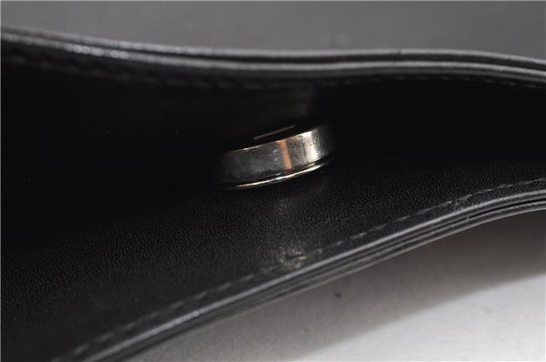 Authentic GUCCI Vintage Shoulder Hand Bag Leather 0013167 Black 1861G