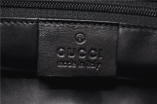 Authentic GUCCI Vintage Shoulder Hand Bag Leather 0013167 Black 1861G