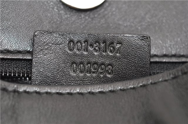 Authentic GUCCI Vintage Shoulder Hand Bag Leather 0013167 Black 1861G