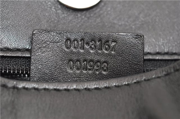 Authentic GUCCI Vintage Shoulder Hand Bag Leather 0013167 Black 1861G