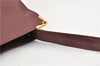 Authentic Cartier Must de Cartier Leather Shoulder Bag Purse Bordeaux Red 1862G