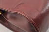 Authentic Cartier Must de Cartier Leather Shoulder Bag Purse Bordeaux Red 1862G