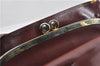 Authentic Cartier Must de Cartier Leather Shoulder Bag Purse Bordeaux Red 1862G