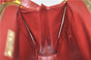 Authentic Cartier Must de Cartier Leather Shoulder Bag Purse Bordeaux Red 1862G