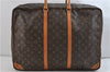 Authentic Louis Vuitton Monogram Sirius 50 Travel Hand Bag M41406 LV 1865D