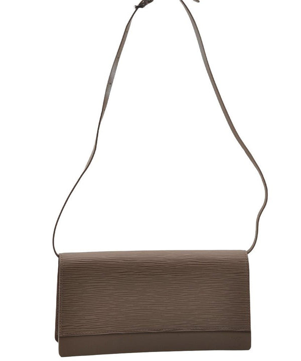 Authentic Louis Vuitton Epi Honfleur 2Way Shoulder Clutch Bag M5273C Gray 1865I