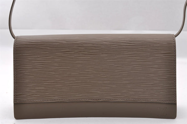 Authentic Louis Vuitton Epi Honfleur 2Way Shoulder Clutch Bag M5273C Gray 1865I