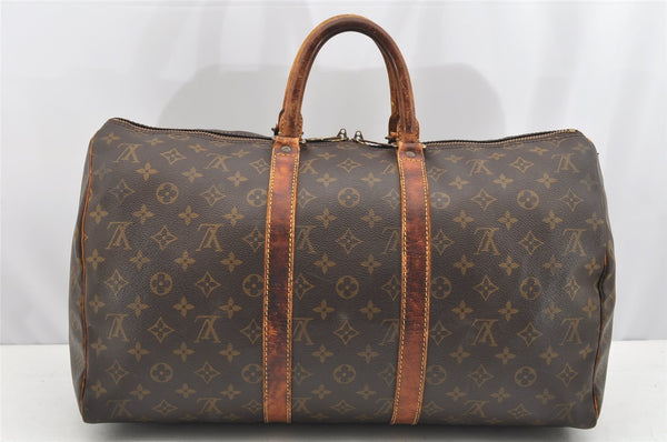 Authentic Louis Vuitton Monogram Keepall 45 Travel Boston Bag M41428 LV 1867I