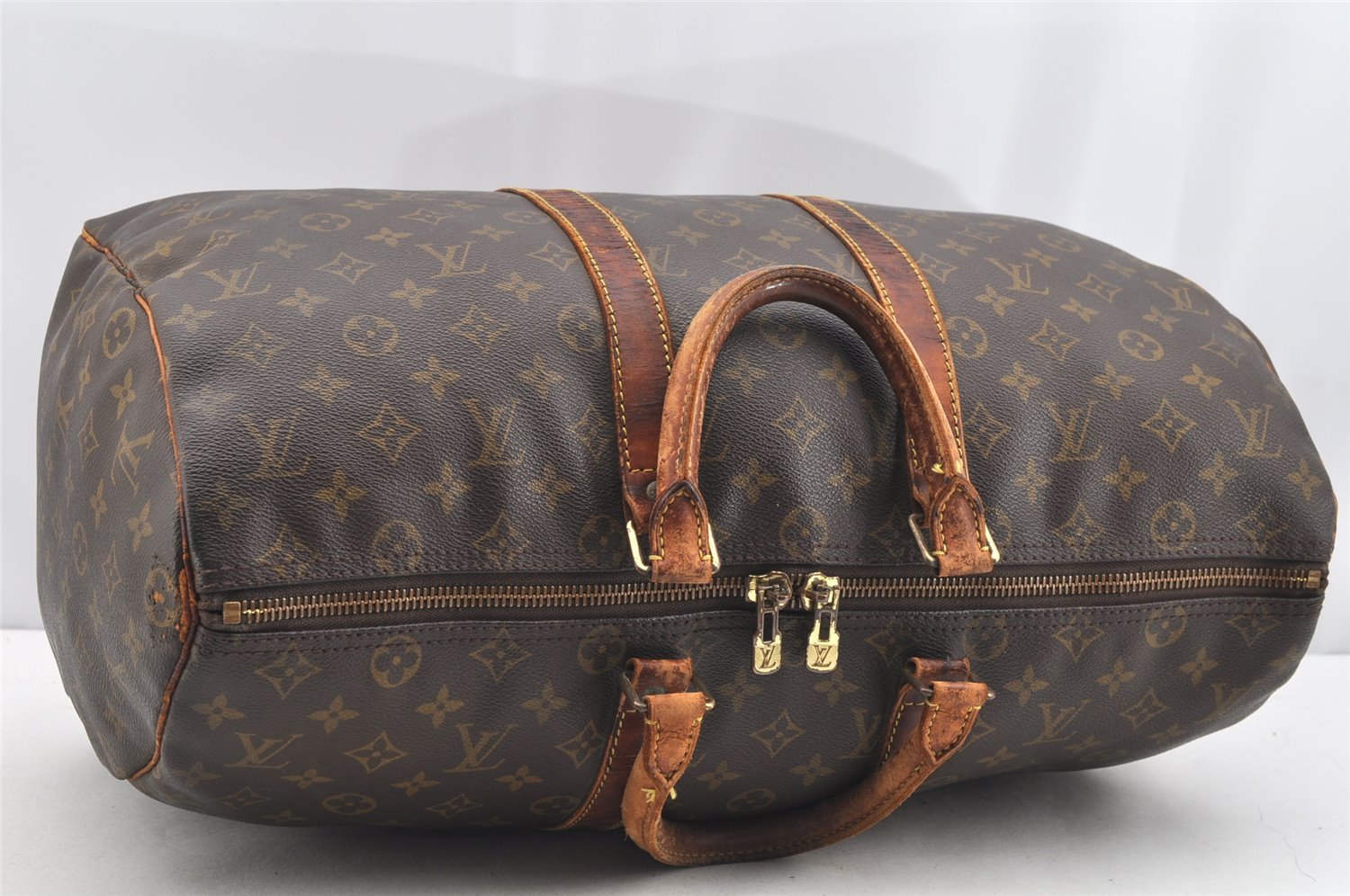 Authentic Louis Vuitton Monogram Keepall 45 Travel Boston Bag M41428 LV 1867I