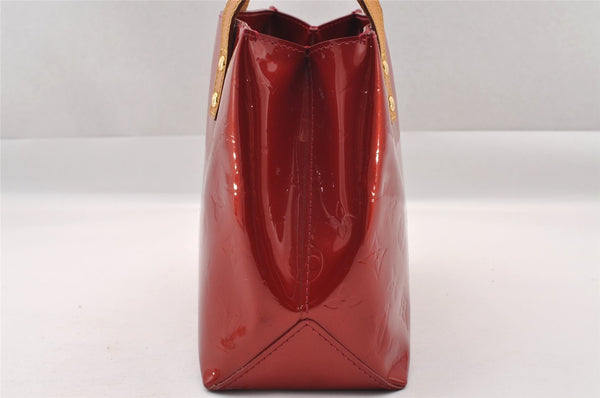 Authentic Louis Vuitton Vernis Reade PM Hand Bag Red M91088 LV 1869I