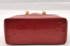 Authentic Louis Vuitton Vernis Reade PM Hand Bag Red M91088 LV 1869I