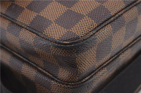 Auth Louis Vuitton Damier Broadway 2Way Shoulder Cross Hand Bag N42270 LV 1870D