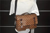 Auth Louis Vuitton Damier Broadway 2Way Shoulder Cross Hand Bag N42270 LV 1870D