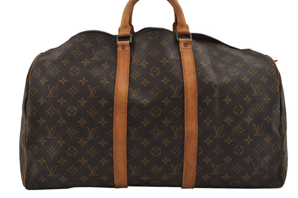 Authentic Louis Vuitton Monogram Keepall 50 Travel Boston Bag M41426 Junk 1870I