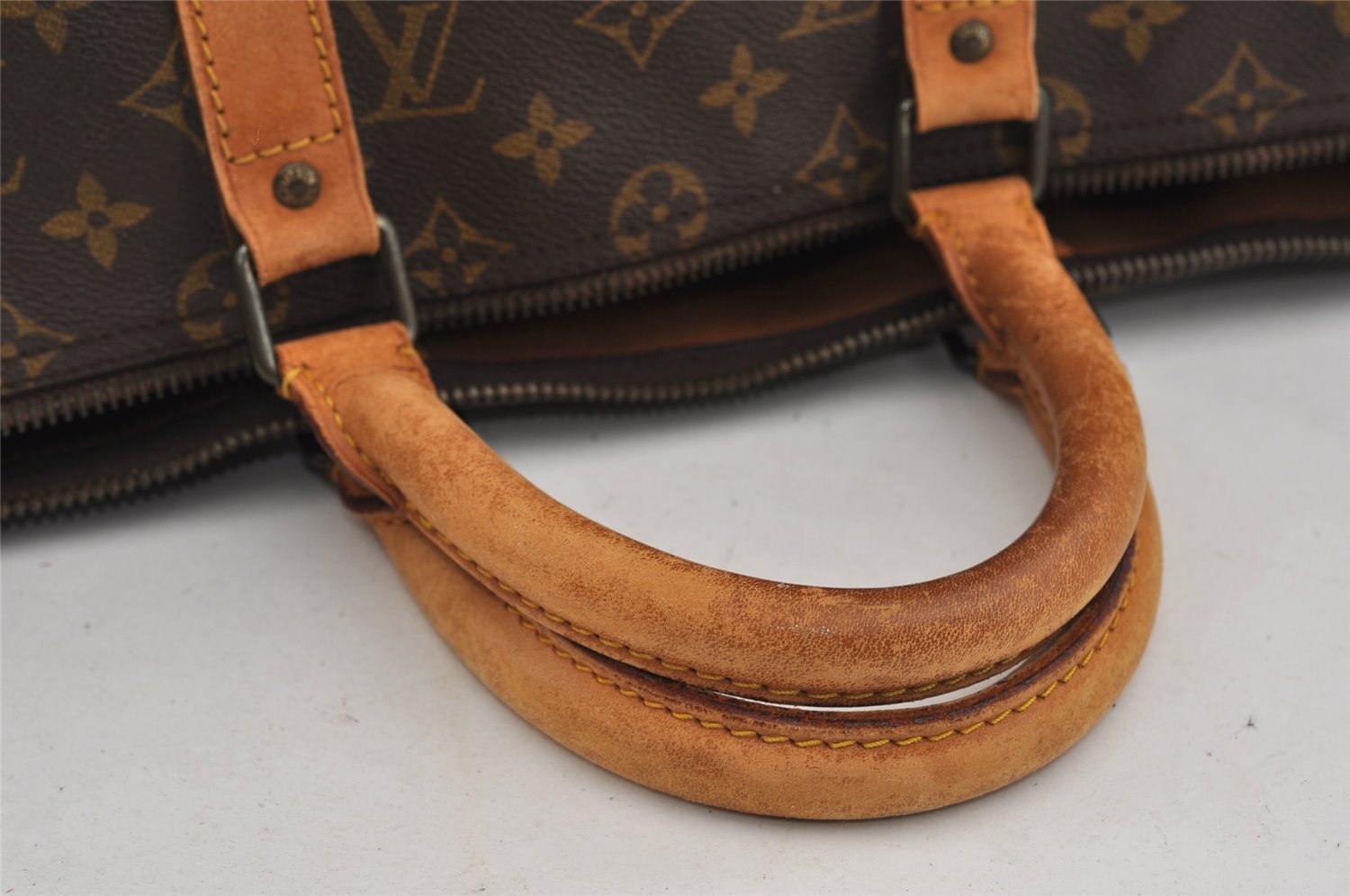 Authentic Louis Vuitton Monogram Keepall 50 Travel Boston Bag M41426 Junk 1870I