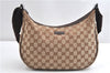 Authentic GUCCI Shoulder Cross Body Bag GG Canvas Leather 122790 Brown 1871G