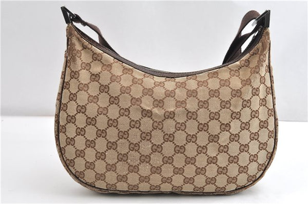 Authentic GUCCI Shoulder Cross Body Bag GG Canvas Leather 122790 Brown 1871G