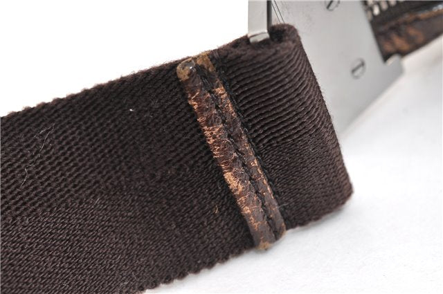 Authentic GUCCI Shoulder Cross Body Bag GG Canvas Leather 122790 Brown 1871G