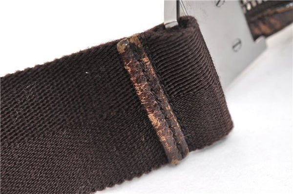 Authentic GUCCI Shoulder Cross Body Bag GG Canvas Leather 122790 Brown 1871G