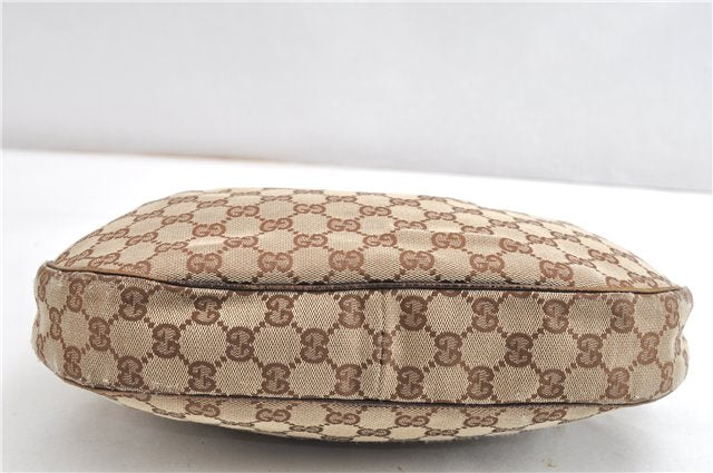 Authentic GUCCI Shoulder Cross Body Bag GG Canvas Leather 122790 Brown 1871G