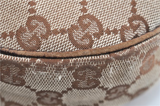 Authentic GUCCI Shoulder Cross Body Bag GG Canvas Leather 122790 Brown 1871G