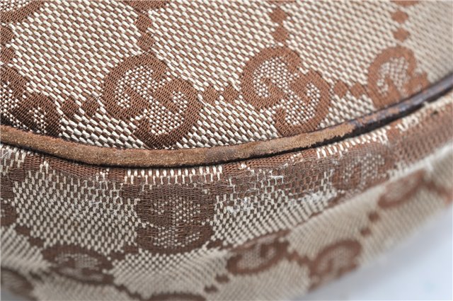 Authentic GUCCI Shoulder Cross Body Bag GG Canvas Leather 122790 Brown 1871G
