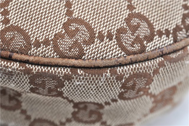 Authentic GUCCI Shoulder Cross Body Bag GG Canvas Leather 122790 Brown 1871G