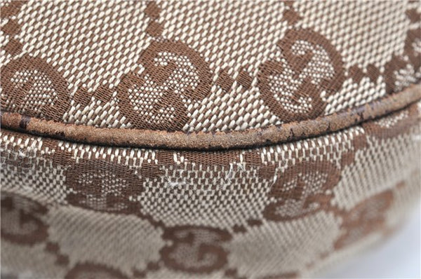 Authentic GUCCI Shoulder Cross Body Bag GG Canvas Leather 122790 Brown 1871G