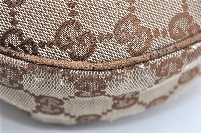 Authentic GUCCI Shoulder Cross Body Bag GG Canvas Leather 122790 Brown 1871G