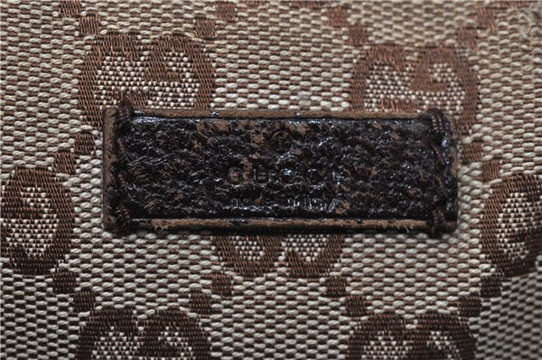 Authentic GUCCI Shoulder Cross Body Bag GG Canvas Leather 122790 Brown 1871G