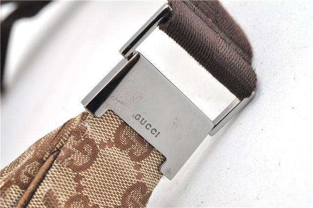 Authentic GUCCI Shoulder Cross Body Bag GG Canvas Leather 122790 Brown 1871G