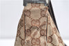 Authentic GUCCI Shoulder Cross Body Bag GG Canvas Leather 122790 Brown 1871G