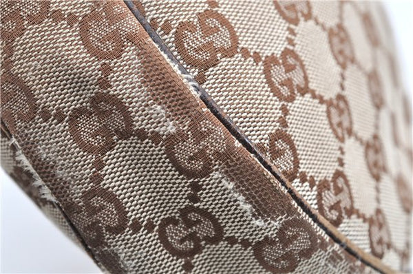 Authentic GUCCI Shoulder Cross Body Bag GG Canvas Leather 122790 Brown 1871G