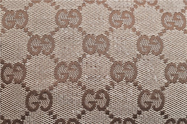 Authentic GUCCI Shoulder Cross Body Bag GG Canvas Leather 122790 Brown 1871G