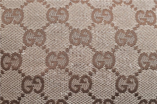 Authentic GUCCI Shoulder Cross Body Bag GG Canvas Leather 122790 Brown 1871G