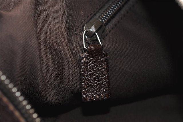 Authentic GUCCI Shoulder Cross Body Bag GG Canvas Leather 122790 Brown 1871G