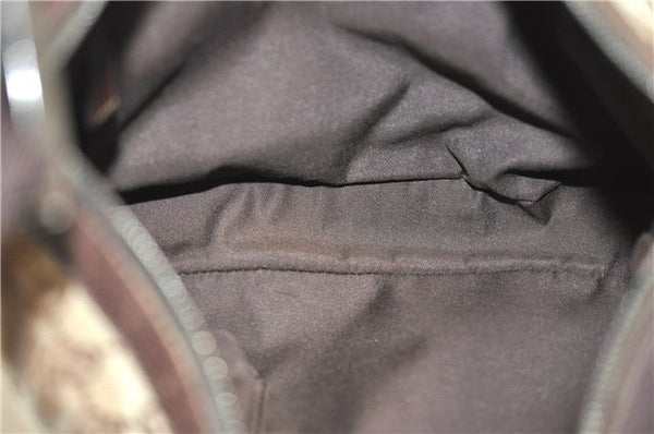 Authentic GUCCI Shoulder Cross Body Bag GG Canvas Leather 122790 Brown 1871G