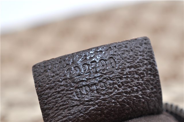 Authentic GUCCI Shoulder Cross Body Bag GG Canvas Leather 122790 Brown 1871G