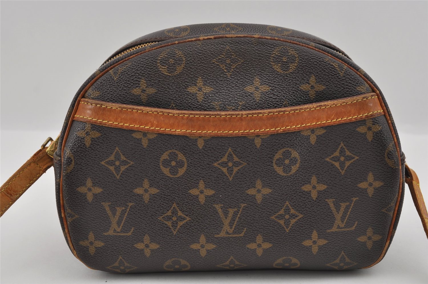 Authentic Louis Vuitton Monogram Blois Shoulder Cross Body Bag M51221 LV 1871I