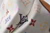 Auth Louis Vuitton Monogram Multicolor Audra Tote Hand Bag White M40047 LV 1872D