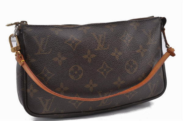 Authentic Louis Vuitton Monogram Pochette Accessoires Pouch M51980 LV 1872F