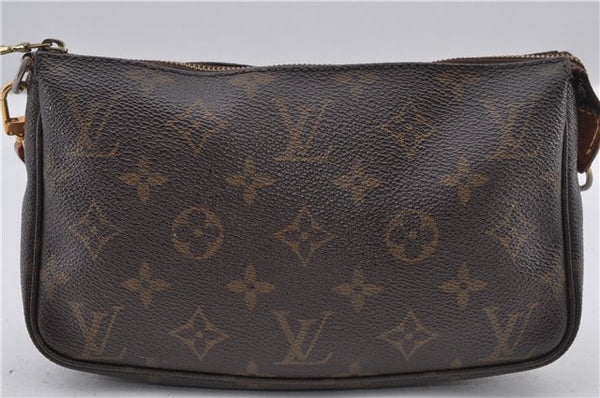 Authentic Louis Vuitton Monogram Pochette Accessoires Pouch M51980 LV 1872F