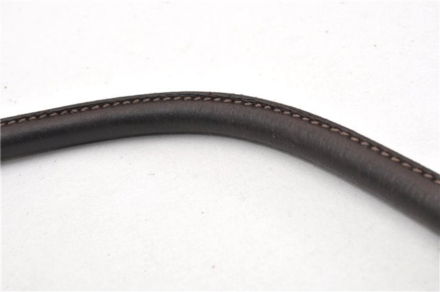 Authentic GUCCI Abbey Shoulder Hand Bag GG Canvas Leather 153025 Brown 1872G