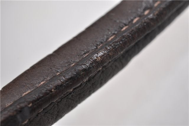 Authentic GUCCI Abbey Shoulder Hand Bag GG Canvas Leather 153025 Brown 1872G