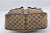 Authentic GUCCI Abbey Shoulder Hand Bag GG Canvas Leather 153025 Brown 1872G