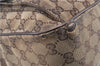 Authentic GUCCI Abbey Shoulder Hand Bag GG Canvas Leather 153025 Brown 1872G