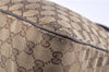 Authentic GUCCI Abbey Shoulder Hand Bag GG Canvas Leather 153025 Brown 1872G
