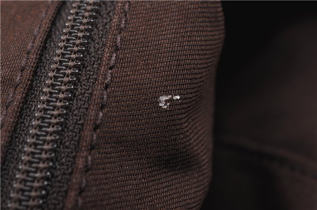 Authentic GUCCI Abbey Shoulder Hand Bag GG Canvas Leather 153025 Brown 1872G