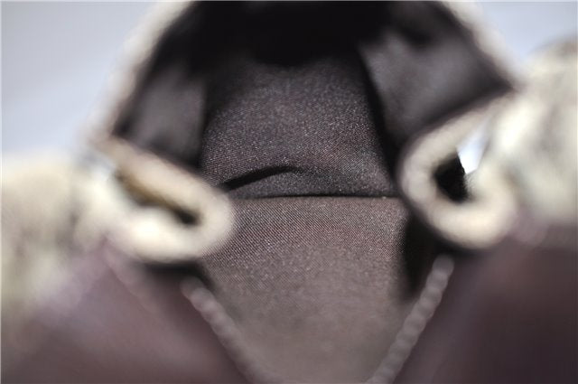 Authentic GUCCI Abbey Shoulder Hand Bag GG Canvas Leather 153025 Brown 1872G